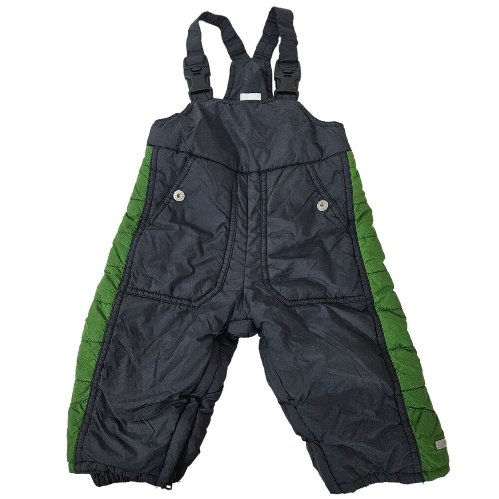 Mexx Infant Snow Bib Overalls 9-12M Polyester Nylon Kids Winter Wear Navy Green